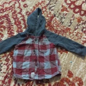 Red plaid hoodie